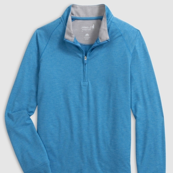 Johnnie-O Freeborne Jr Performance Prep ¼ Zip Pullover Size 8 Color Grey - Picture 2 of 7